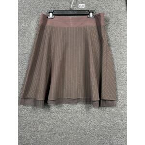 To The Max Skirt Womens 10 A Line Pinstripe Career Office Classic Polyester Work